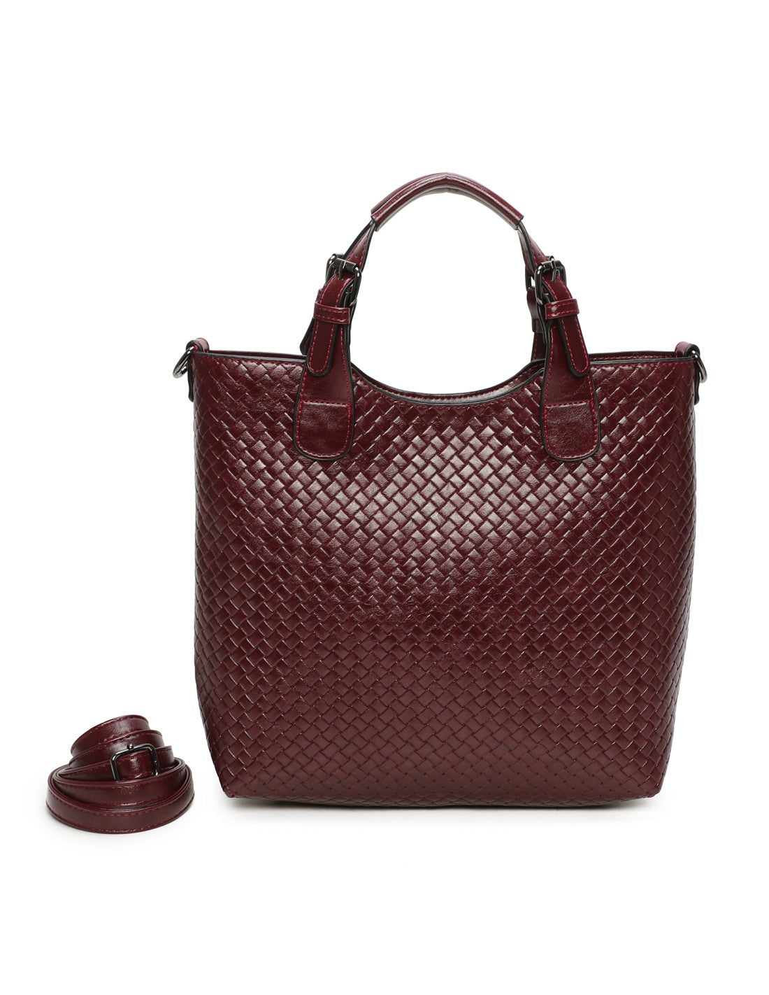 Cabas avec doublure - Bordeaux