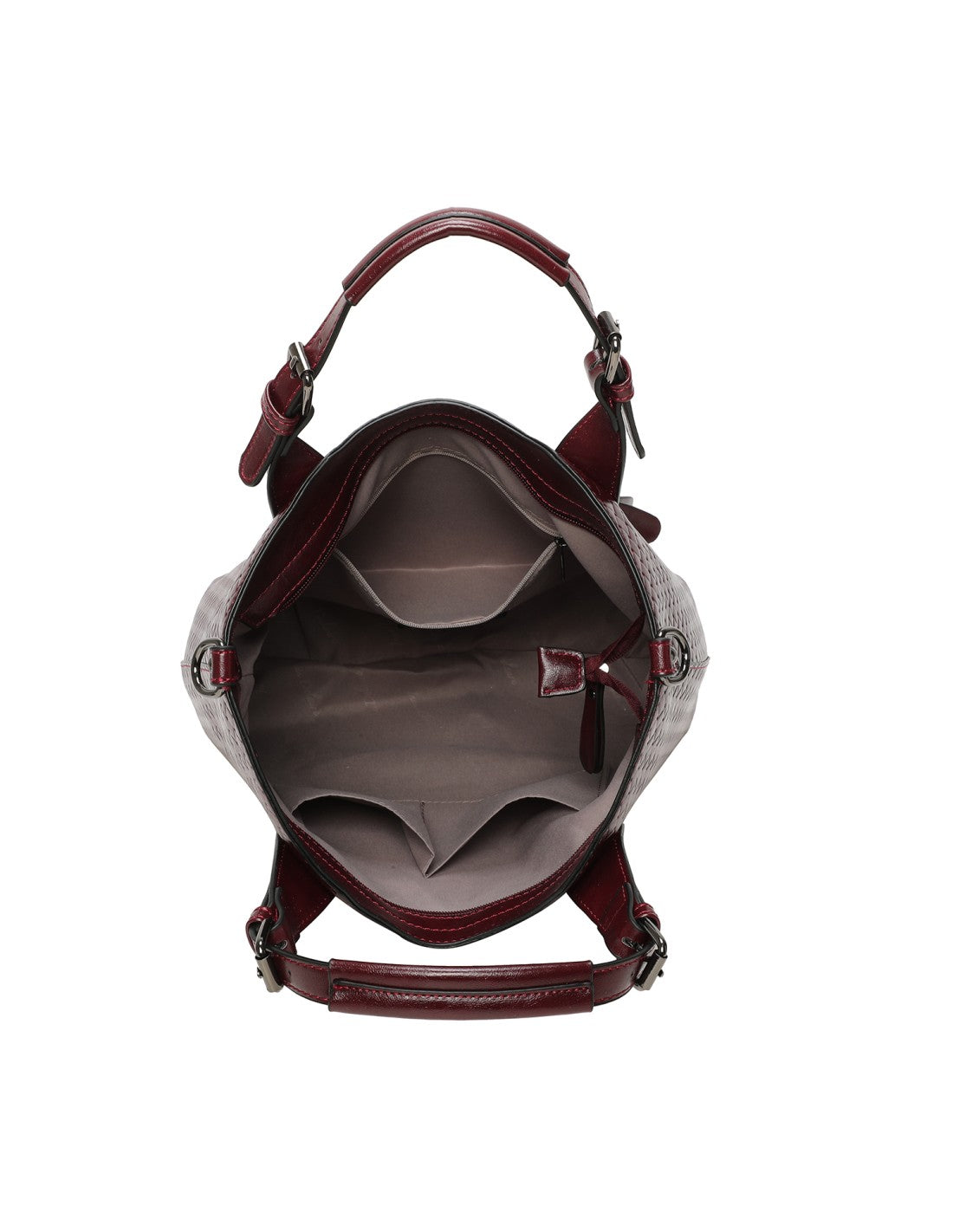 Cabas avec doublure - Bordeaux